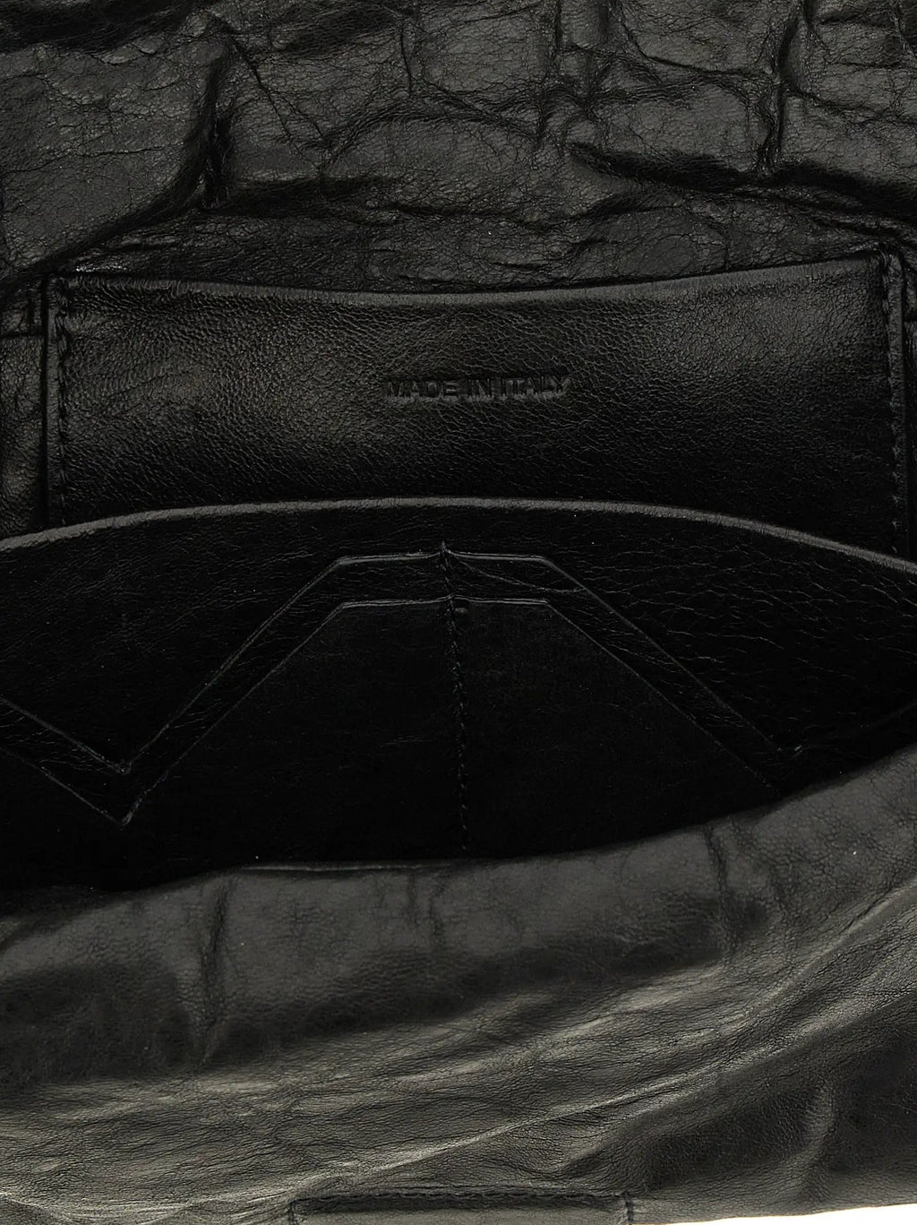 Rick Owens Rick Owens Black Lamb Leather Clutch Bag