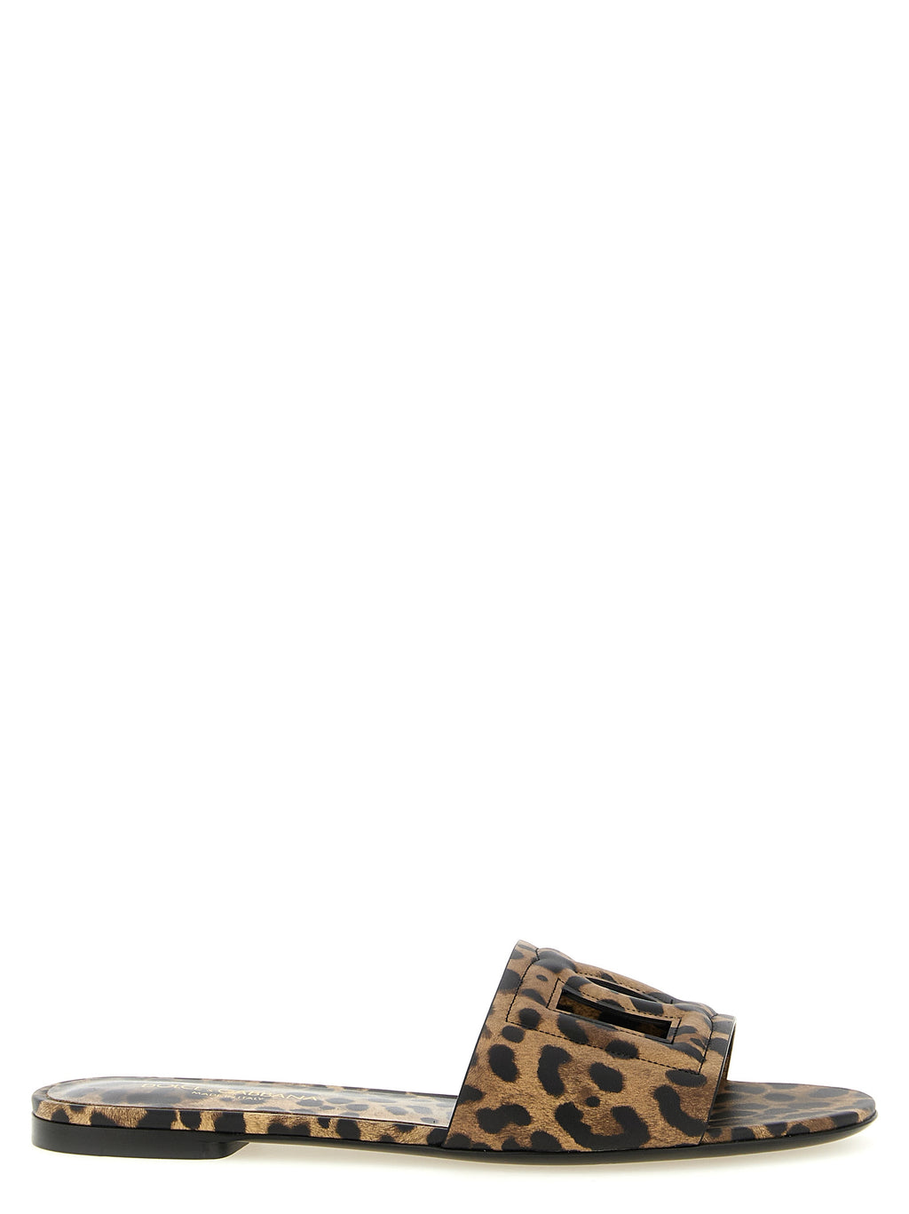 Dolce & Gabbana Dolce & Gabbana Brown Calfskin Slides