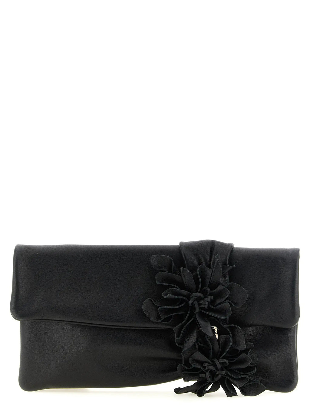 Jimmy Choo Jimmy Choo Black Lamb Leather Clutch Bag