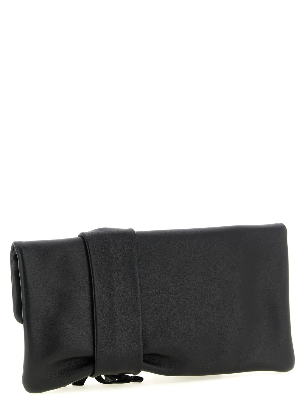 Jimmy Choo Jimmy Choo Black Lamb Leather Clutch Bag
