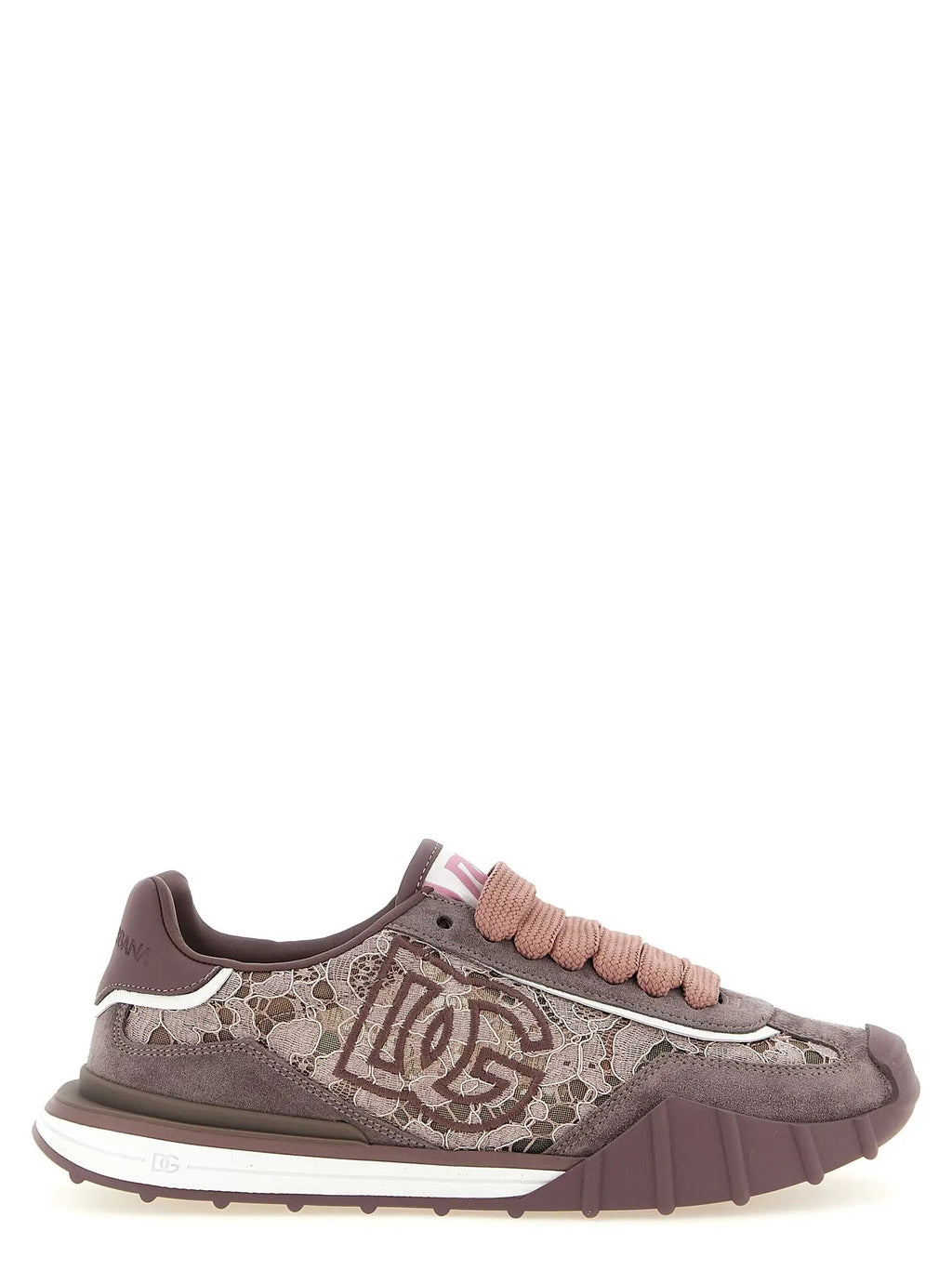 Dolce & Gabbana Dolce & Gabbana Purple Leather Athletic Sneakers