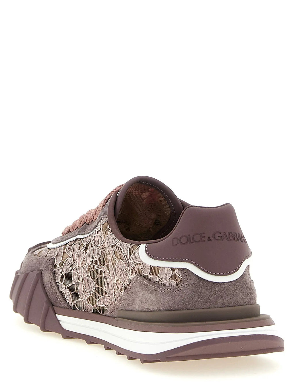 Dolce & Gabbana Dolce & Gabbana Purple Leather Athletic Sneakers