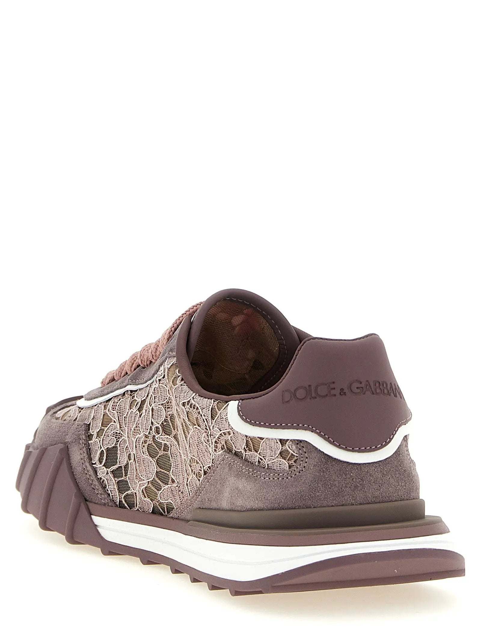 Dolce & Gabbana Dolce & Gabbana Purple Leather Athletic Sneakers