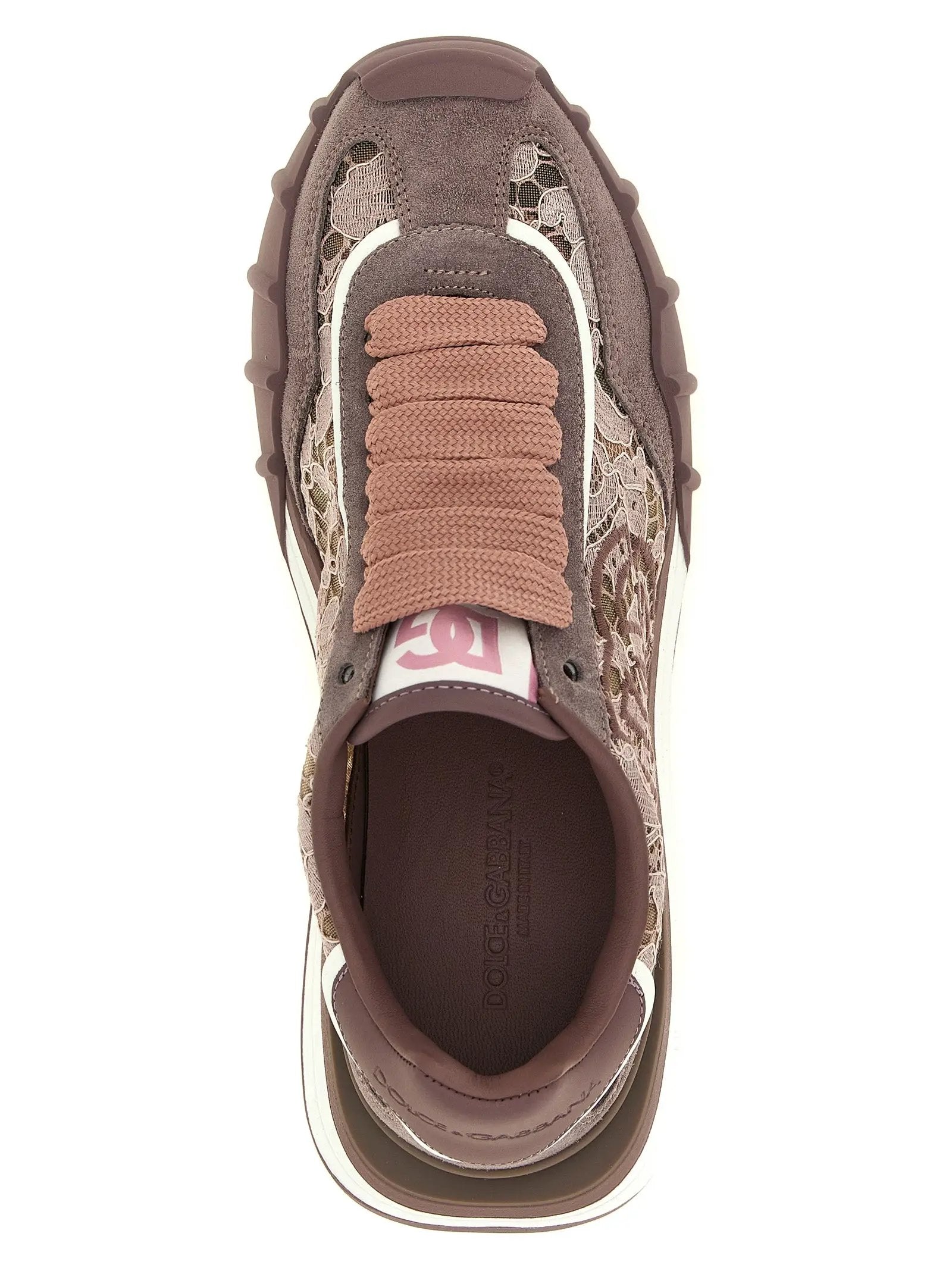 Dolce & Gabbana Dolce & Gabbana Purple Leather Athletic Sneakers