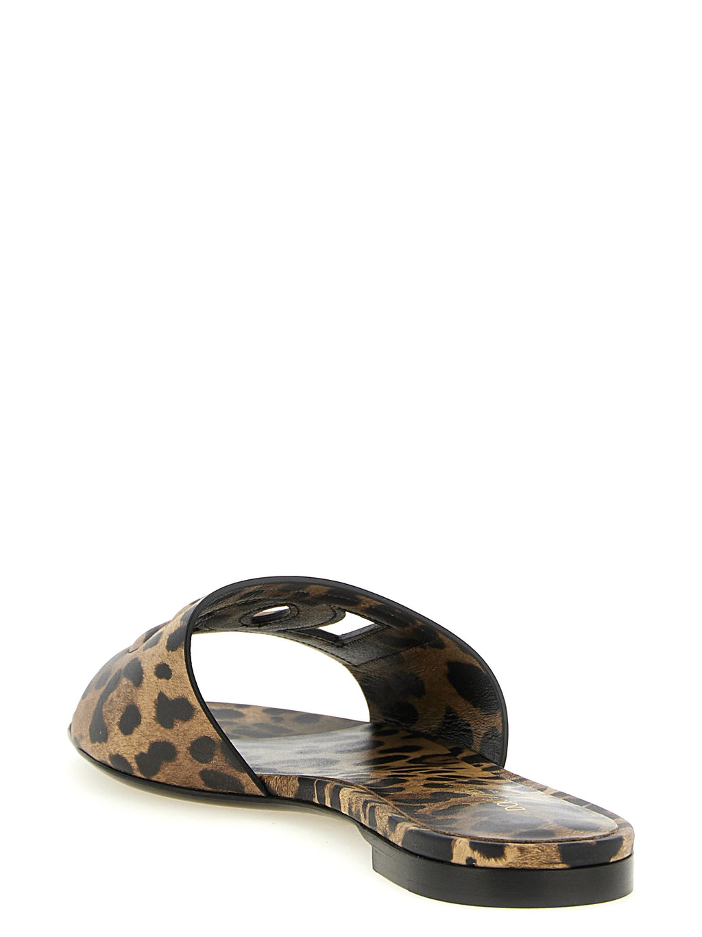 Dolce & Gabbana Dolce & Gabbana Brown Calfskin Slides