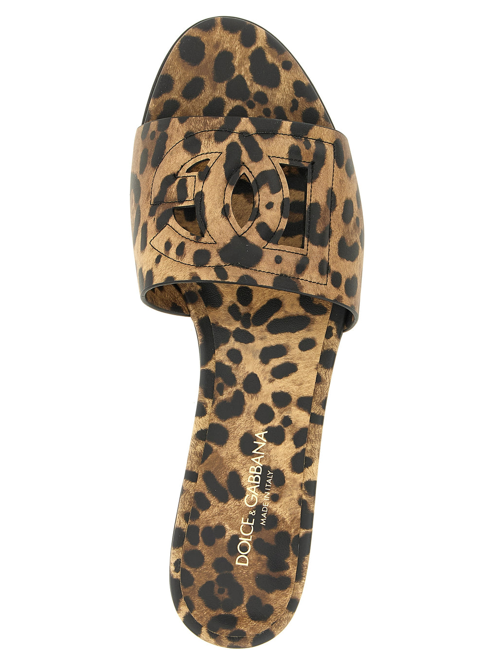 Dolce & Gabbana Dolce & Gabbana Brown Calfskin Slides