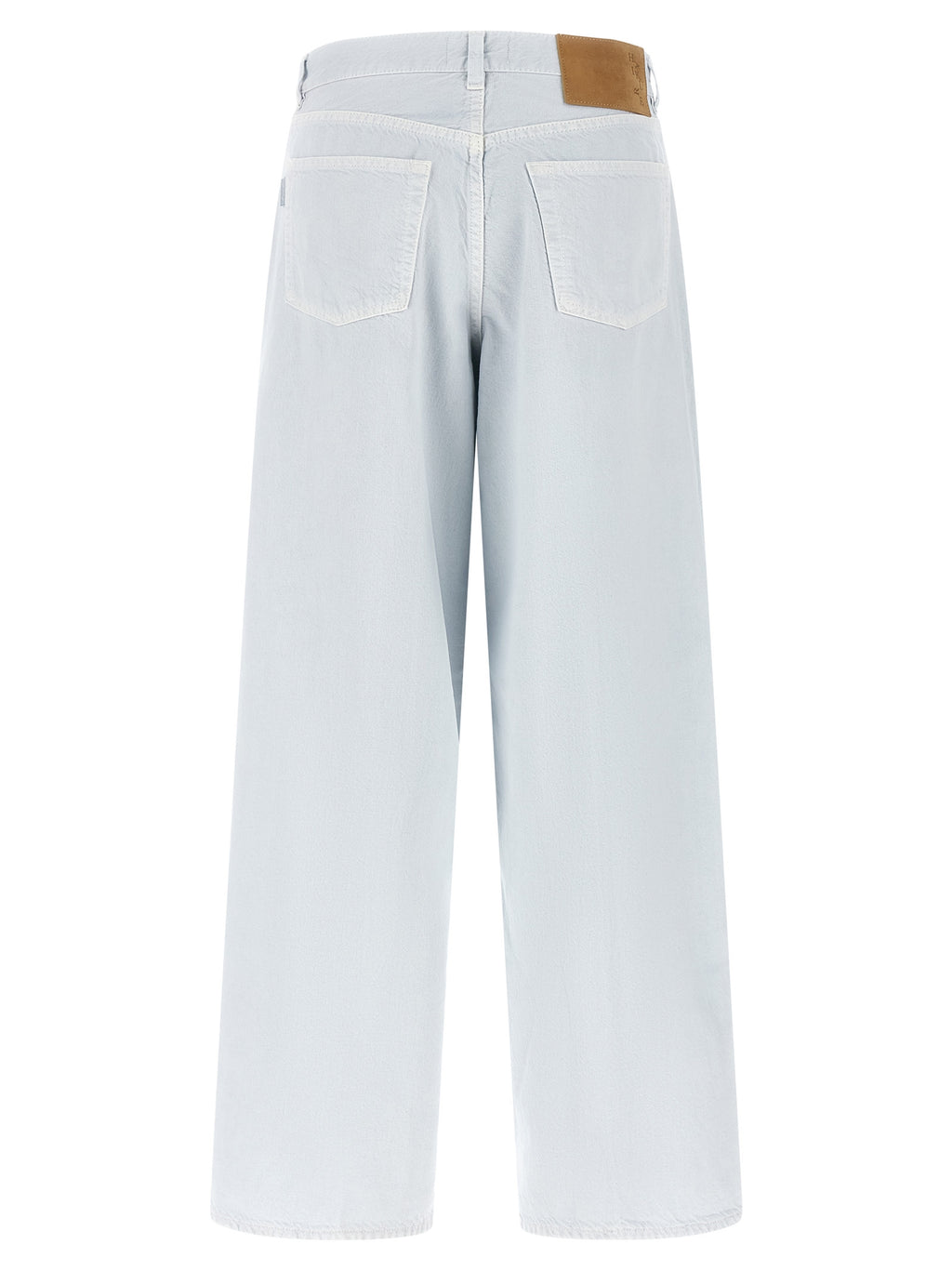 Haikure Haikure White Cotton Relaxed Fit Jeans
