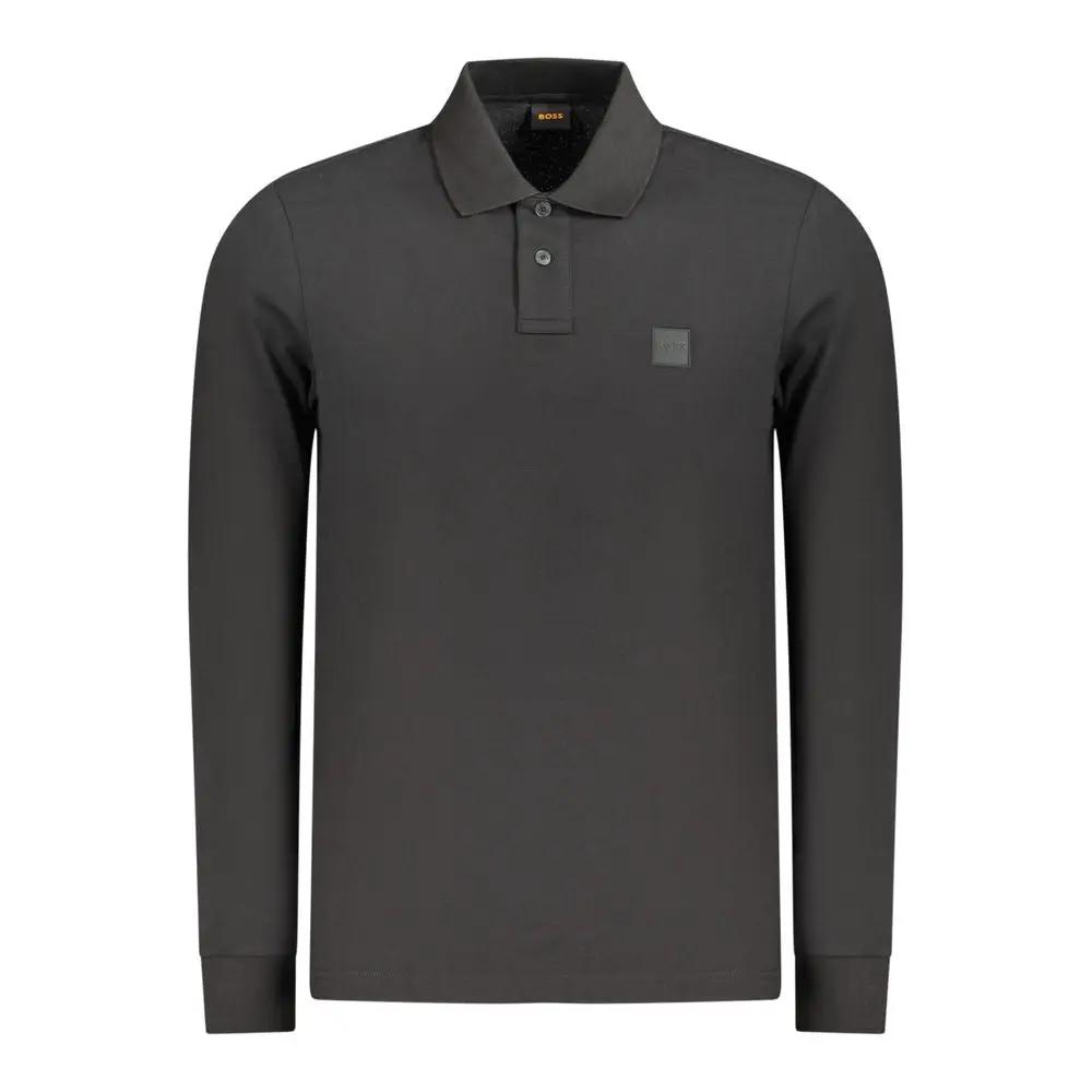 Hugo Boss Black Cotton Men's Polo Shirt