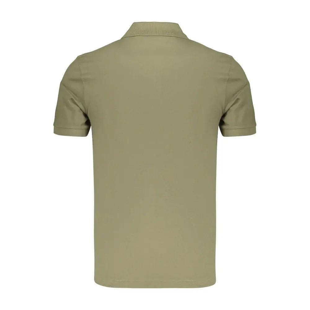 Hugo Boss Green Cotton Men's Polo Shirt