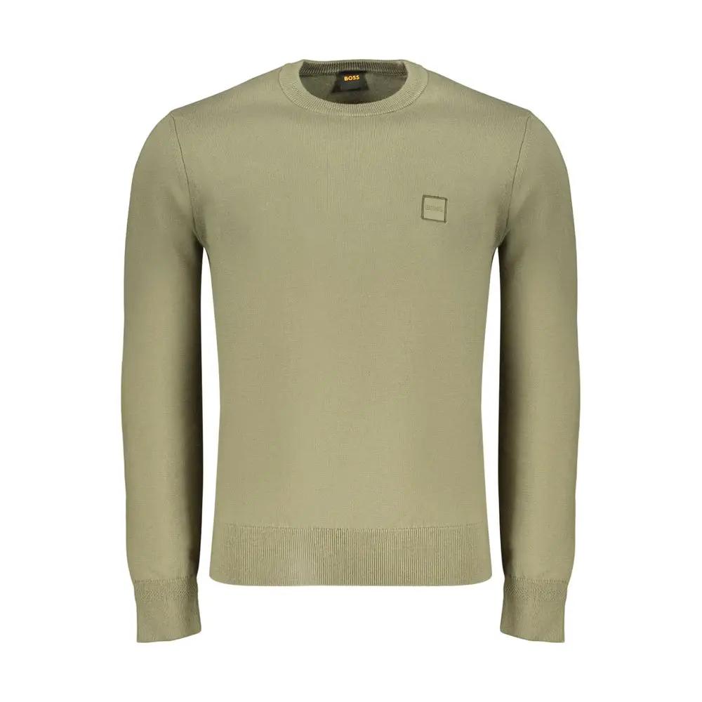 Hugo Boss Green Cotton Men's Shirt