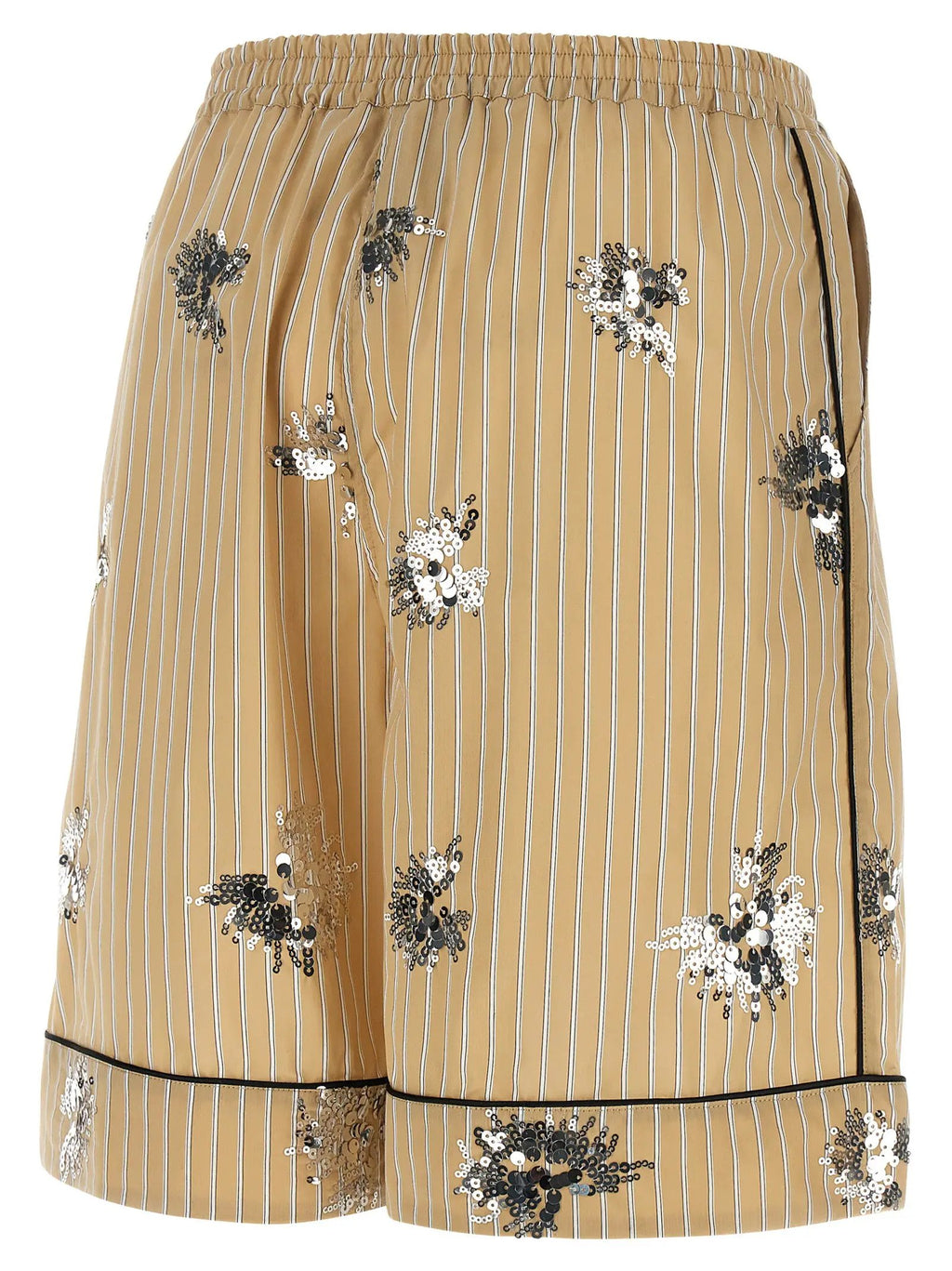 LE TWINS Beige Cotton Bermuda Shorts