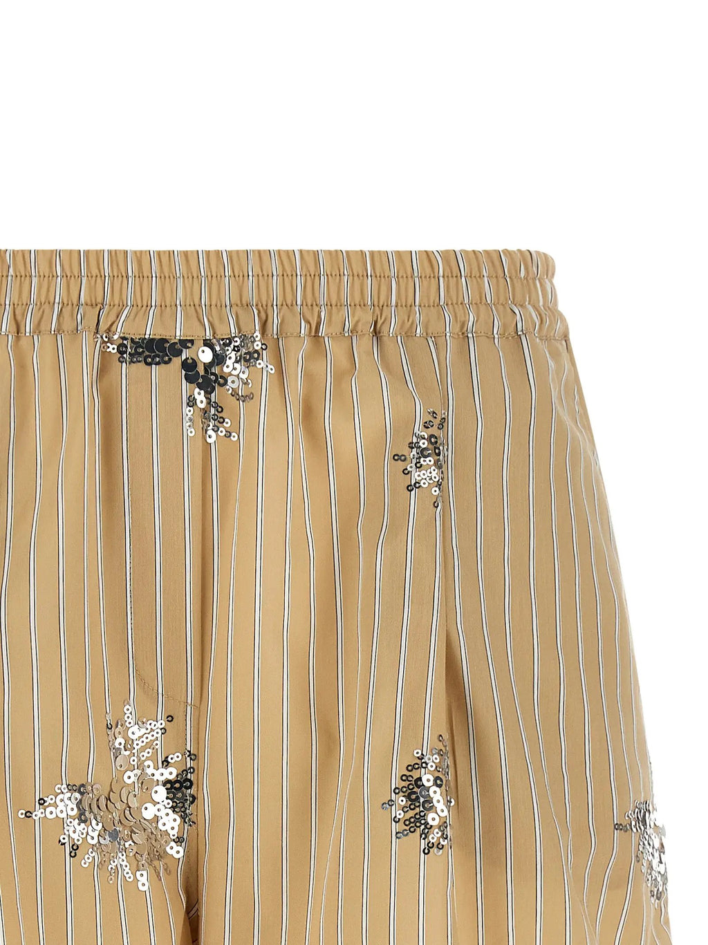LE TWINS Beige Cotton Bermuda Shorts