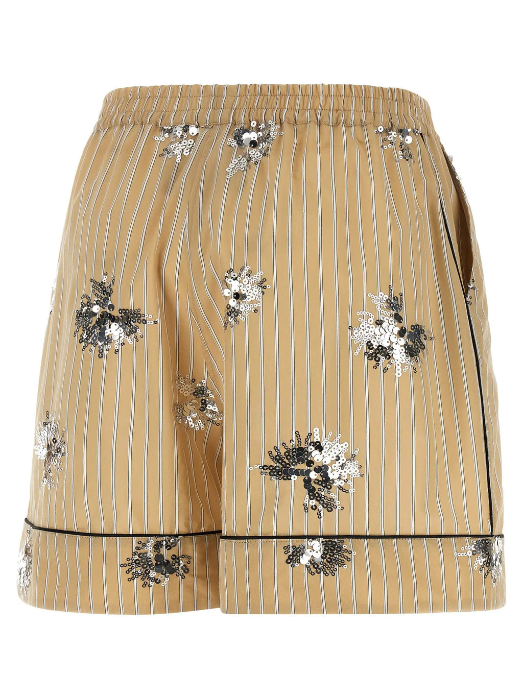 LE TWINS Beige Cotton Bermuda Shorts