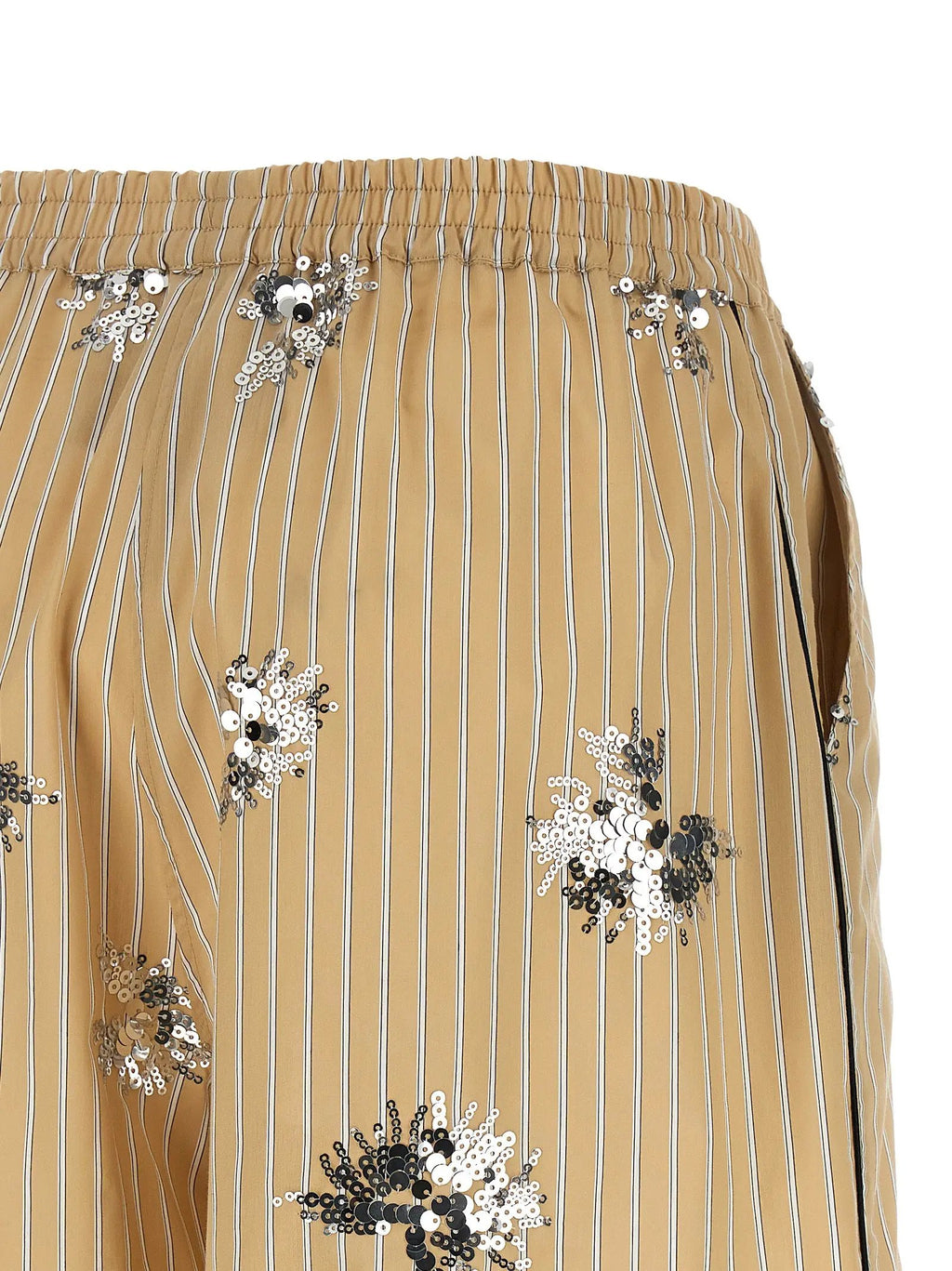 LE TWINS Beige Cotton Bermuda Shorts