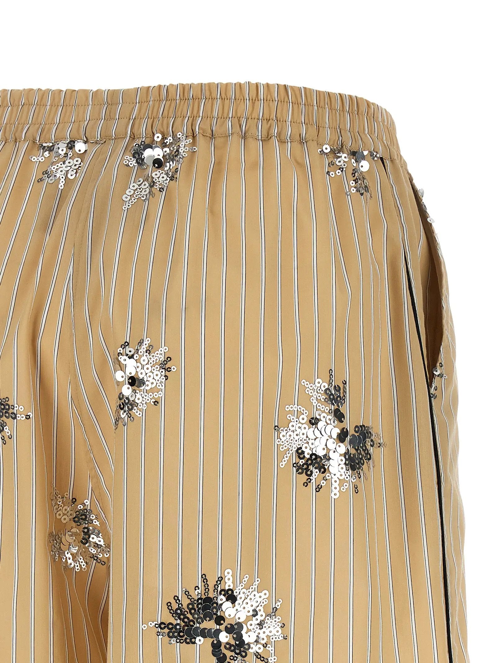 LE TWINS Beige Cotton Bermuda Shorts