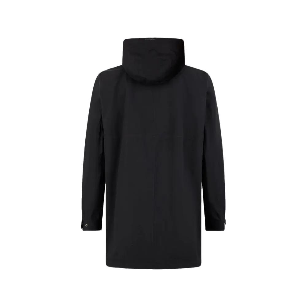 Herno Black Polyester Coat