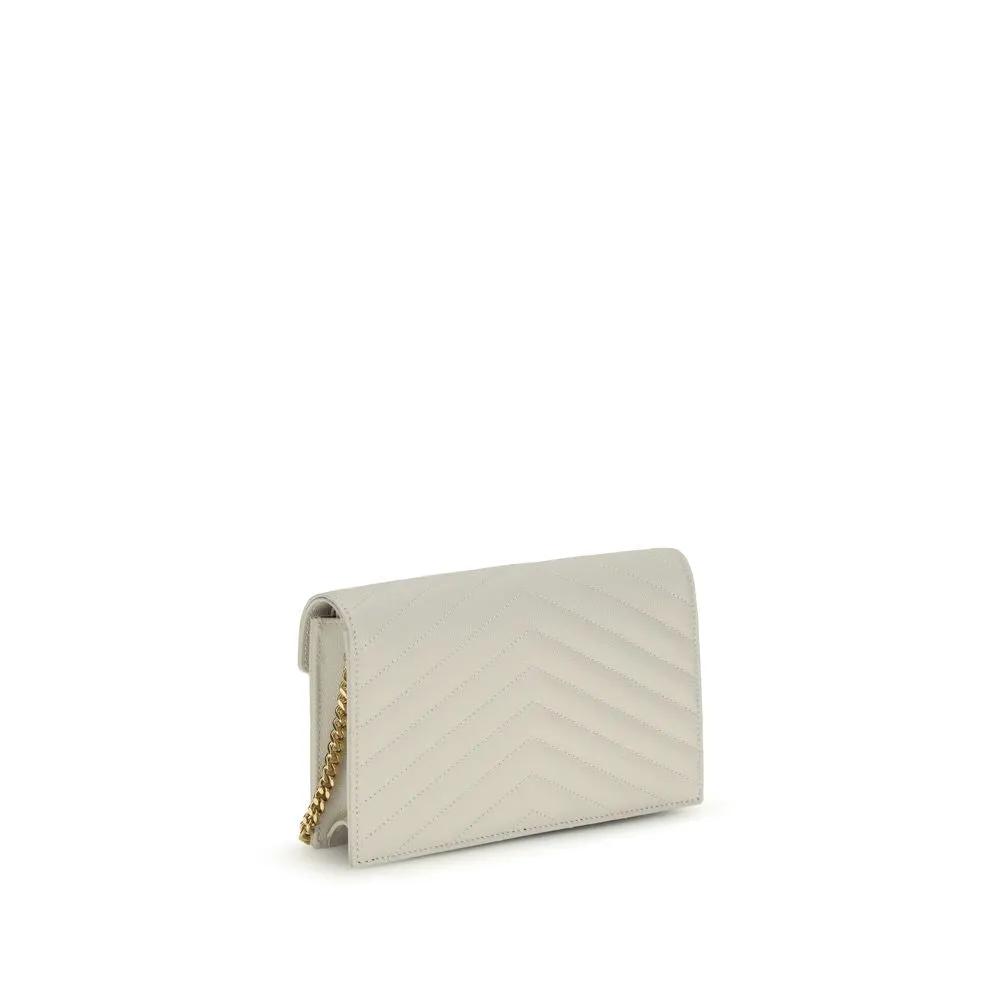 Saint Laurent Saint Laurent Beige Calf Leather Bos Taurus Wallet