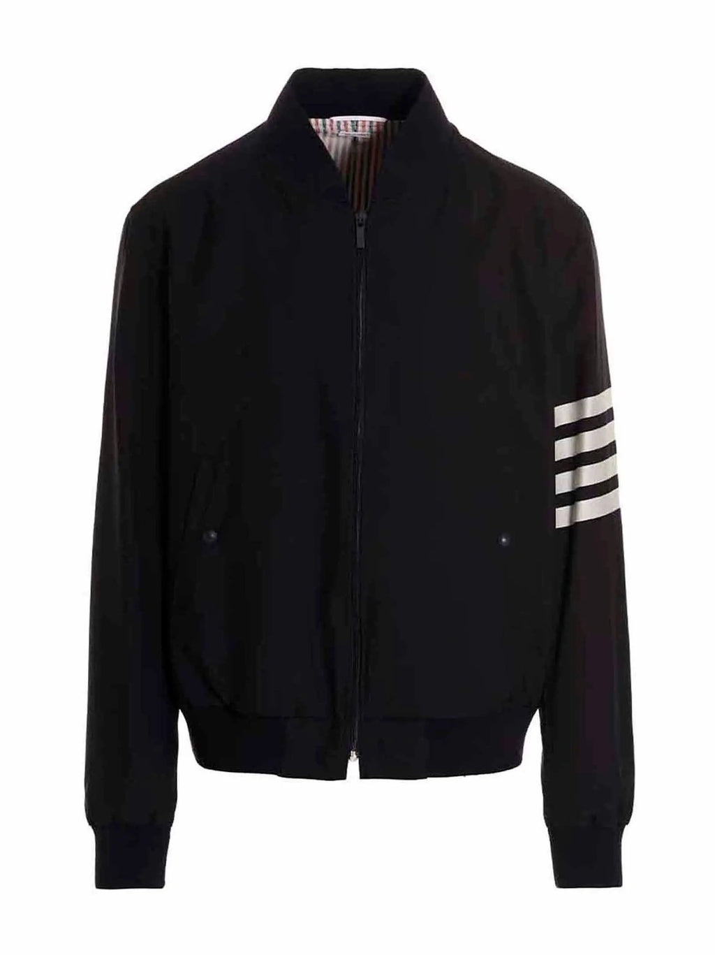 Thom Browne Blue Wool Bomber