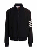 Thom Browne Blue Wool Bomber