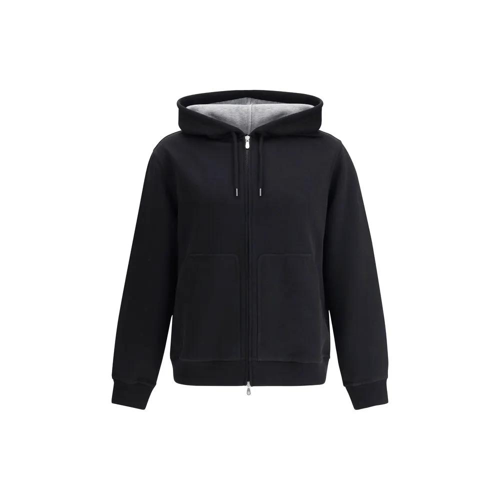 Sweat-shirt Brunello Cucinelli en coton noir