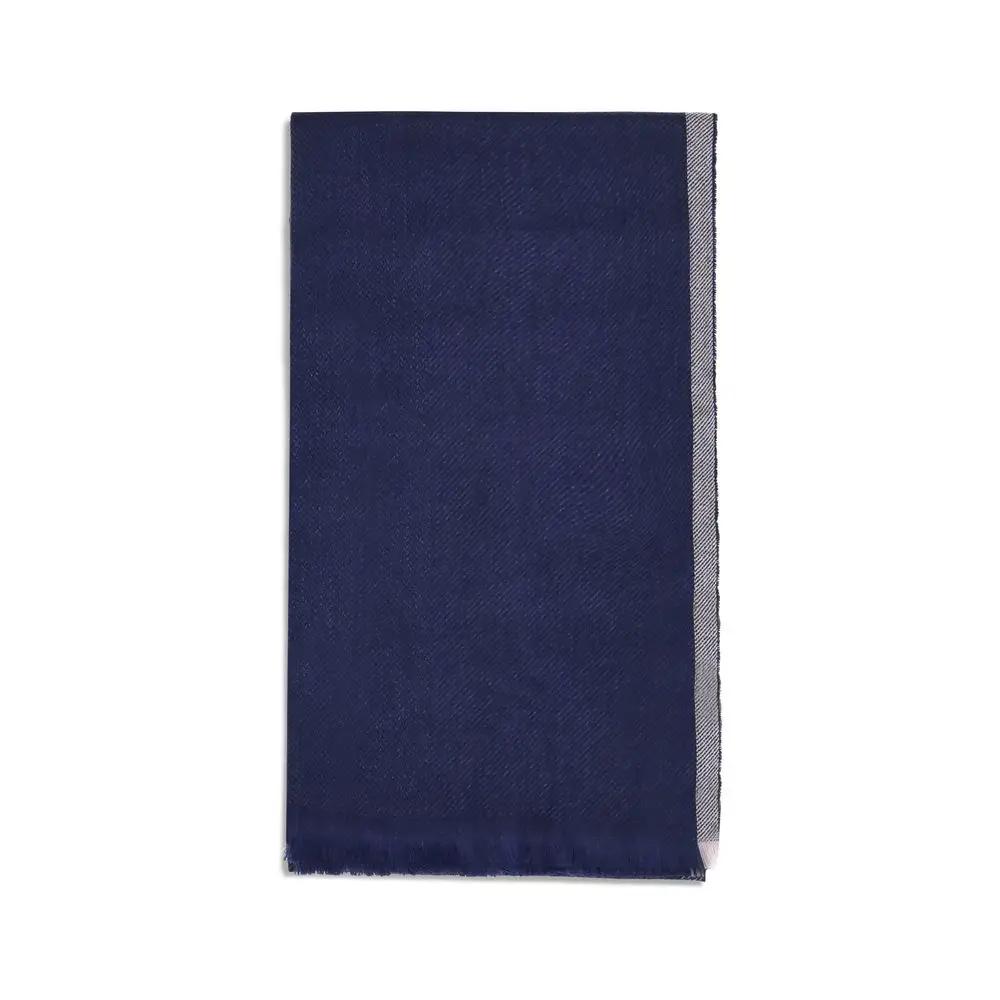Brunello Cucinelli Blue Cashmere Scarf