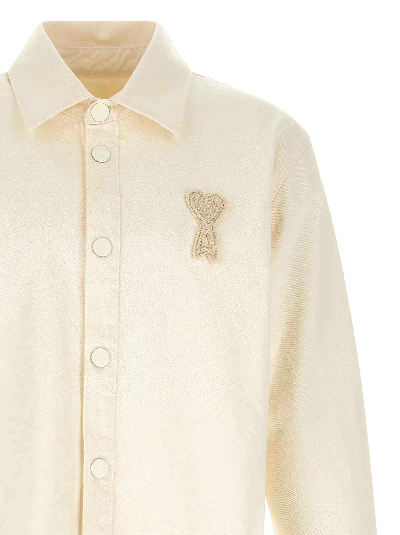Ami Paris Beige Cotton Blouse