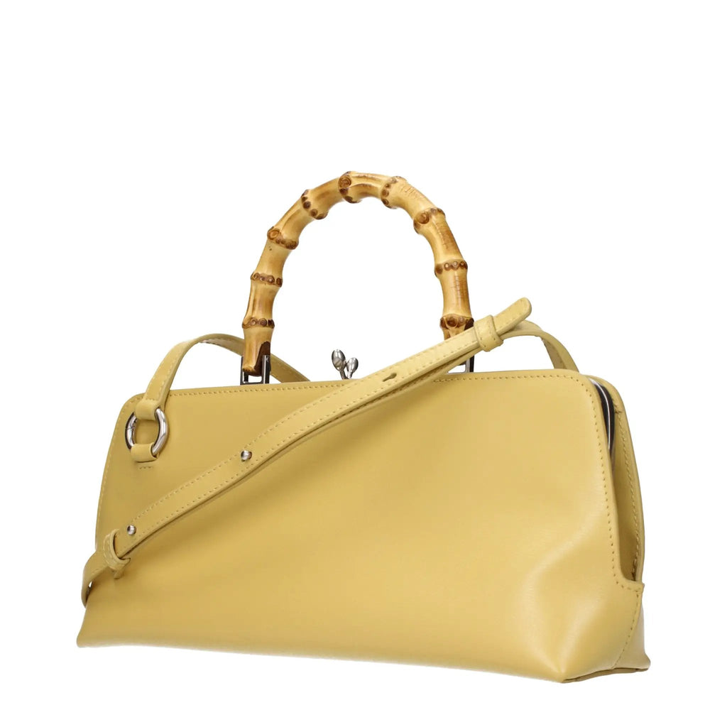 Jil Sander Yellow Leather Crossbody Bag