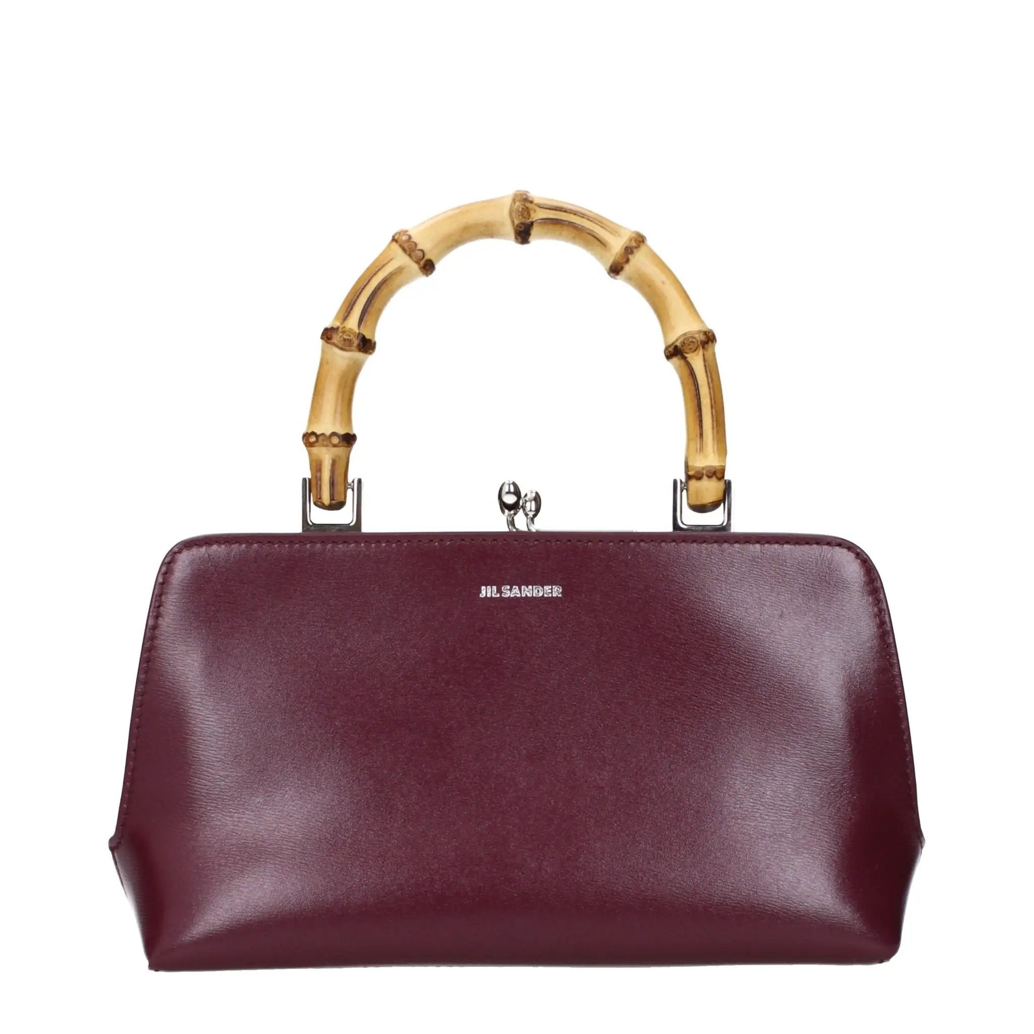 Jil Sander Red Leather Handbag