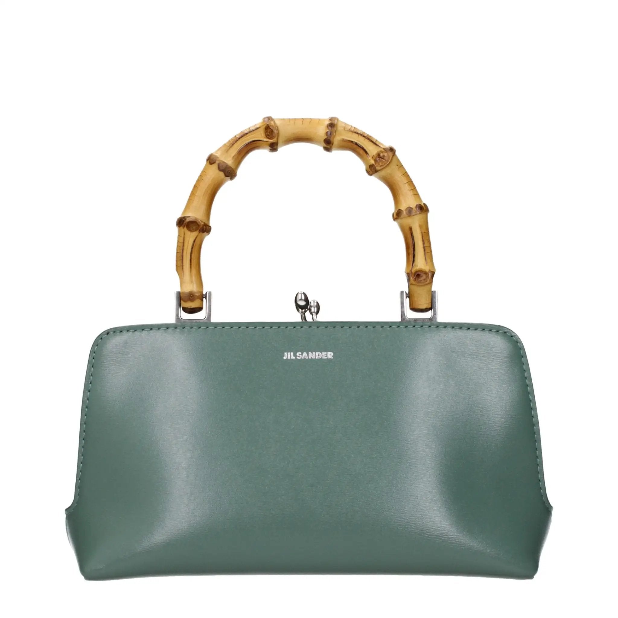 Jil Sander Green Leather Handbag
