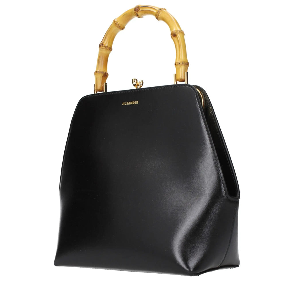 Jil Sander Black Leather Handbag