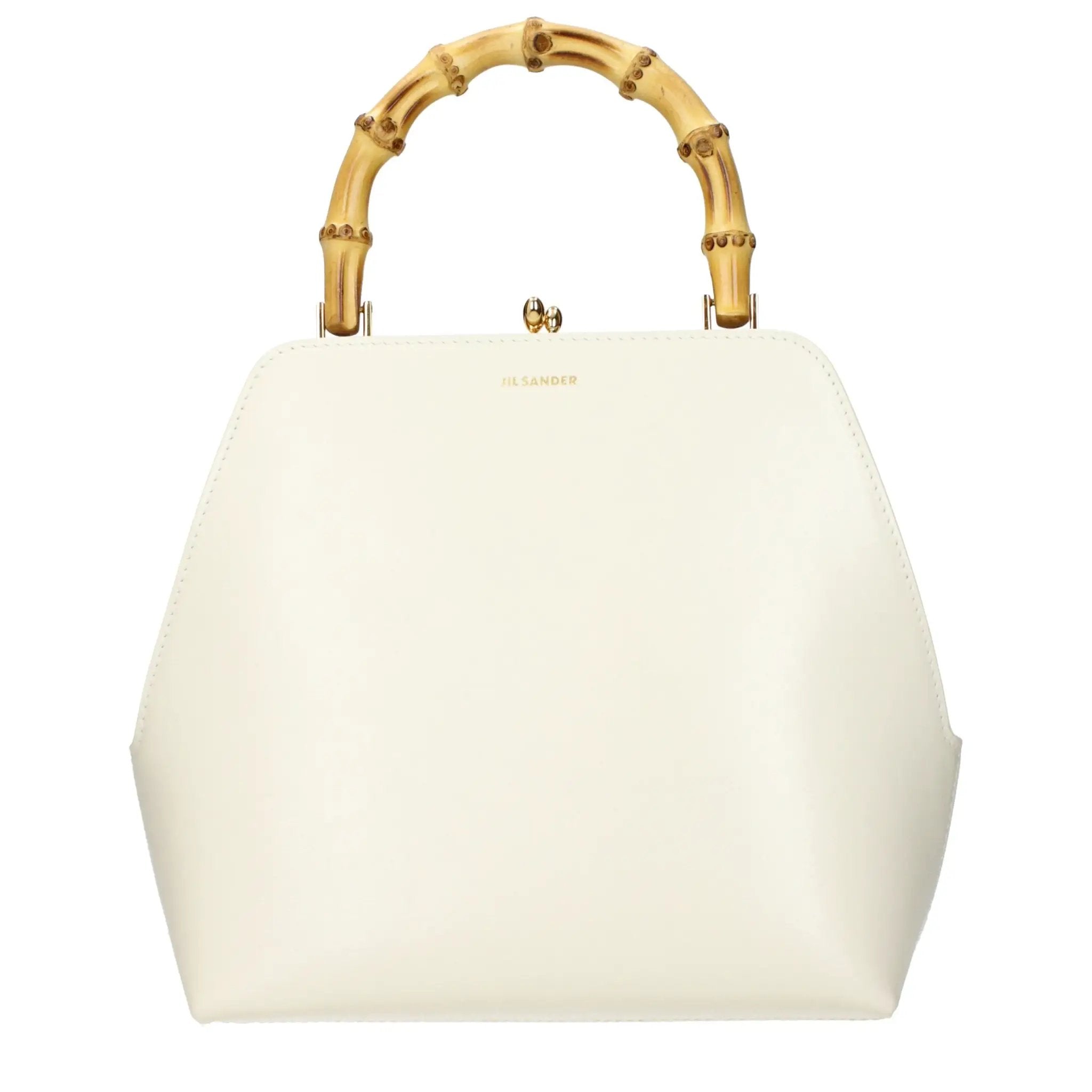 Jil Sander Beige Leather Handbag