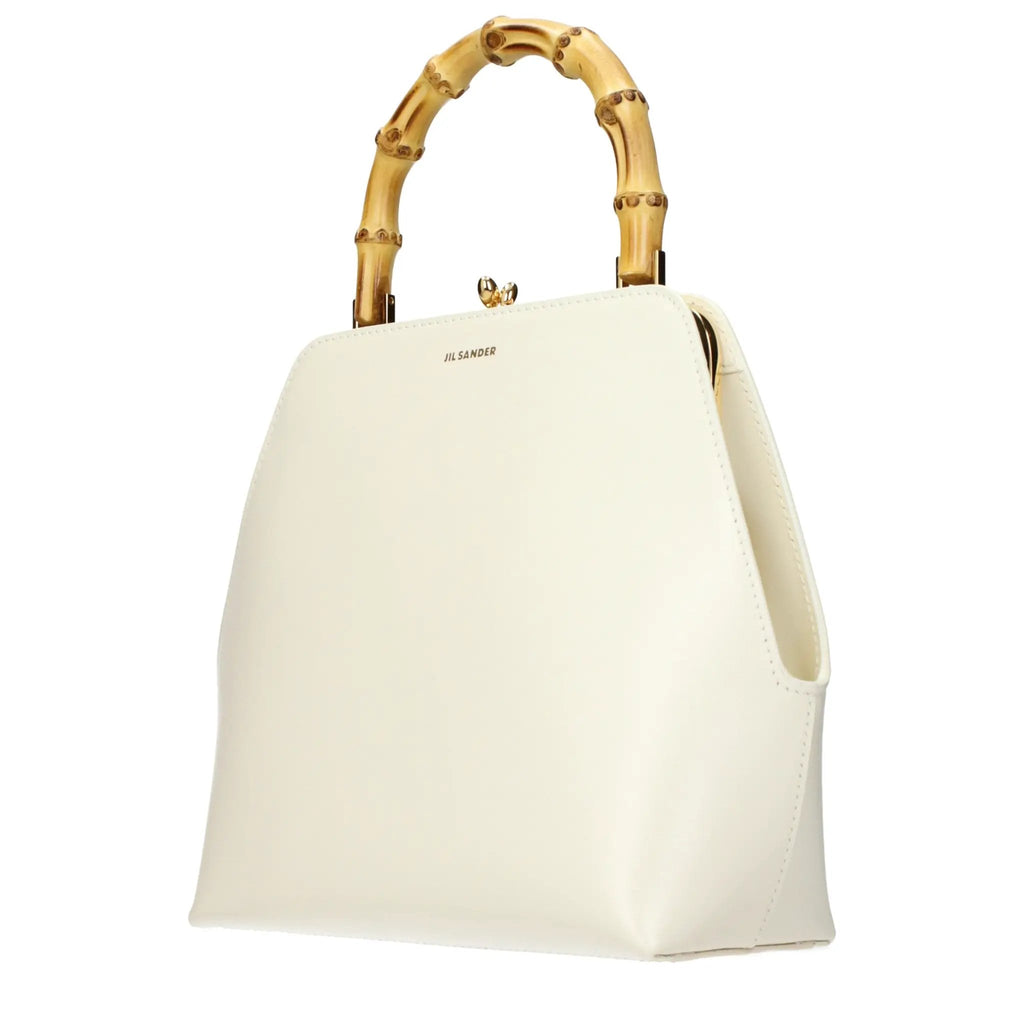 Jil Sander Beige Leather Handbag