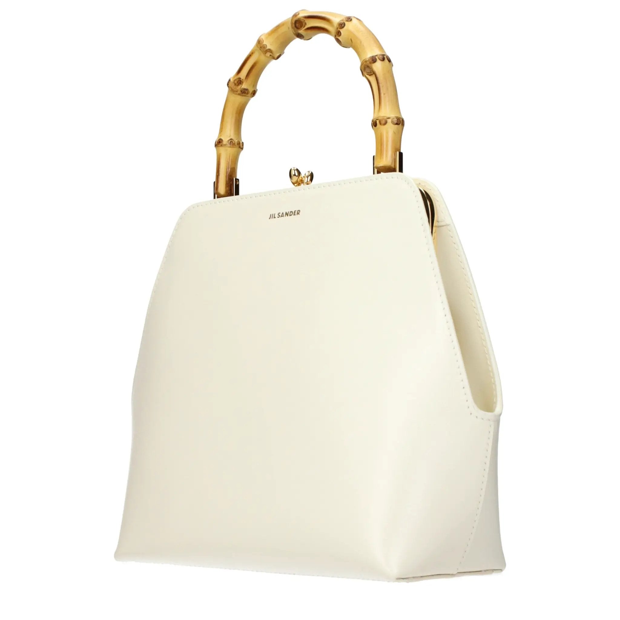 Jil Sander Beige Leather Handbag