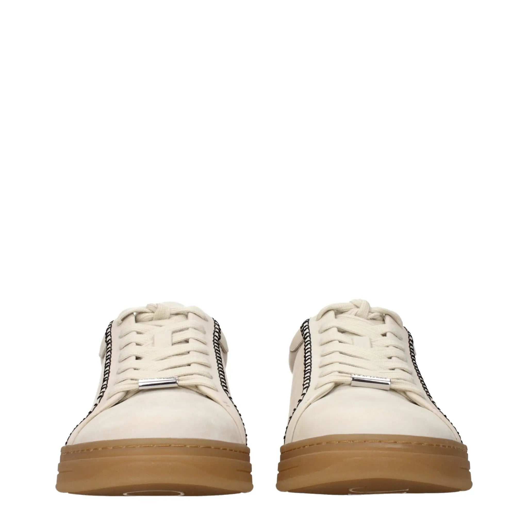 Jimmy Choo Beige Leather Sneakers