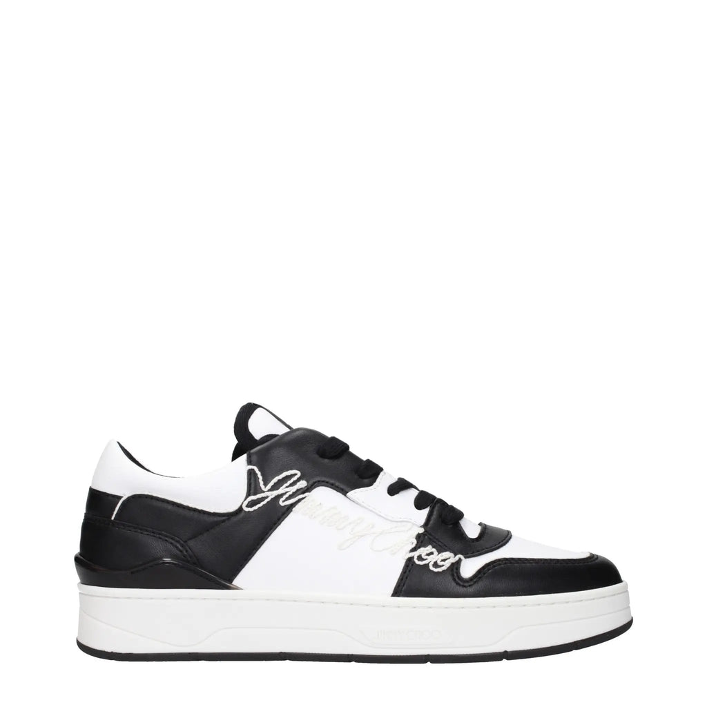 Jimmy Choo Black Leather Sneakers