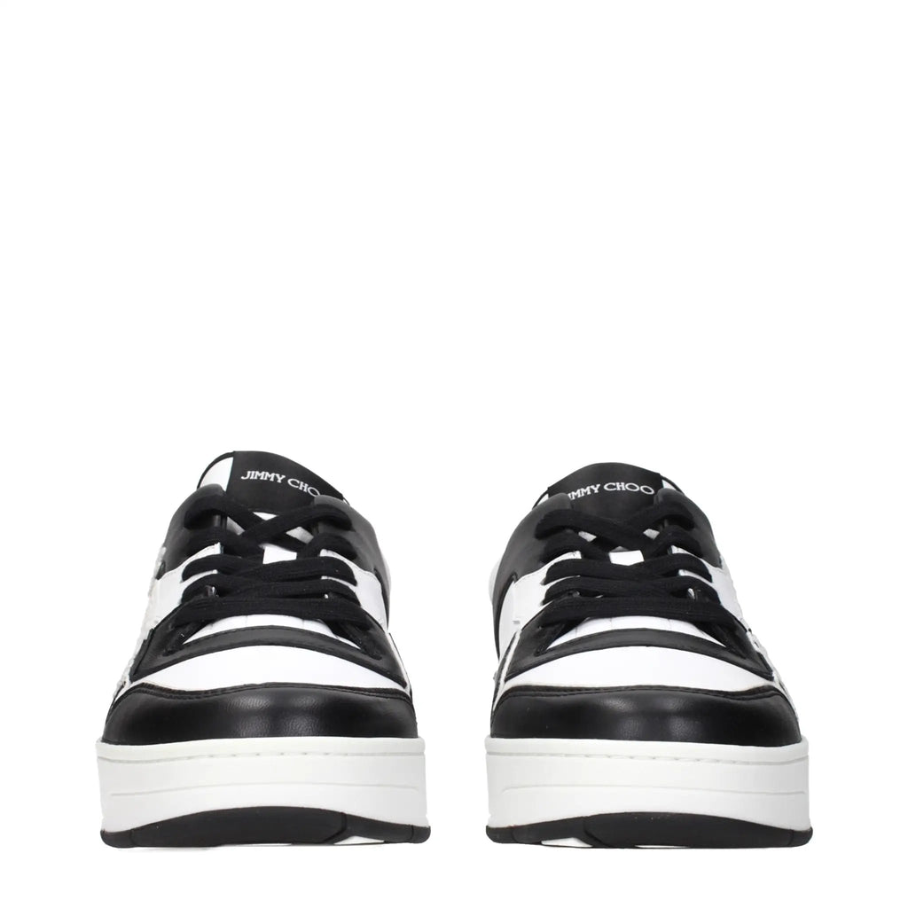 Jimmy Choo Black Leather Sneakers