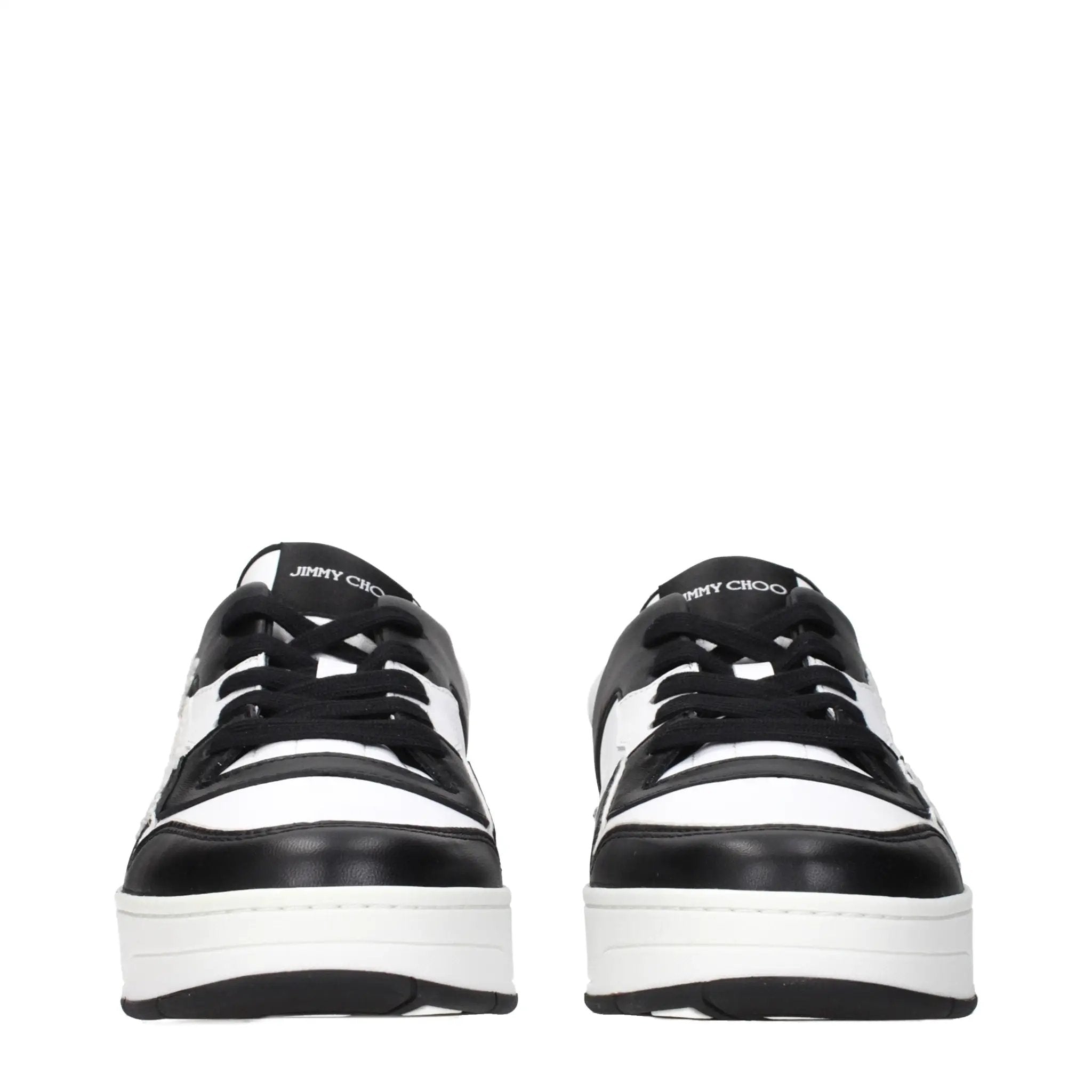 Jimmy Choo Black Leather Sneakers