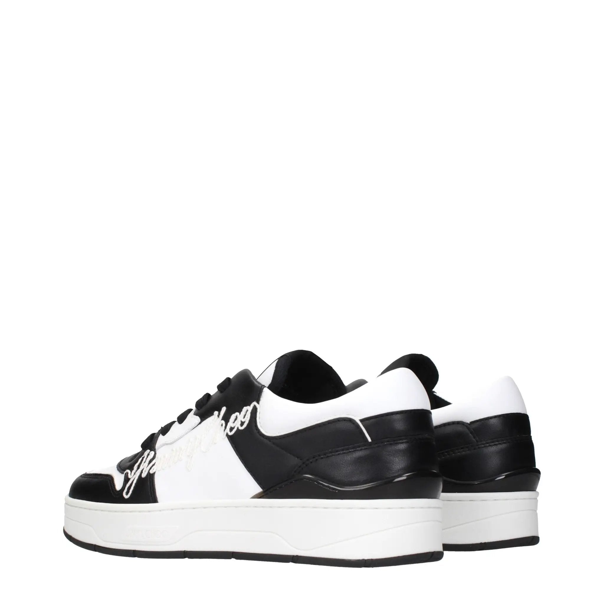 Jimmy Choo Black Leather Sneakers