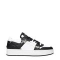 Jimmy Choo Black Leather Low Top Sneakers