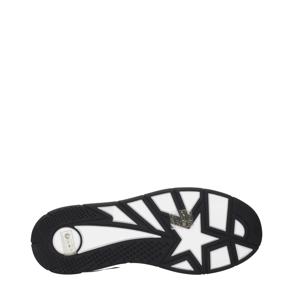 Jimmy Choo Black Leather Low Top Sneakers