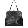 Sac bandoulière en cuir noir Jil Sander