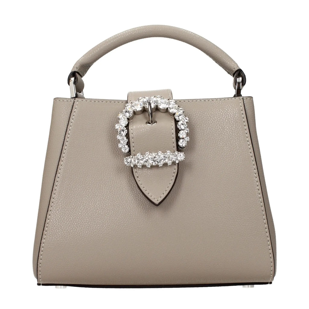Sac à main Jimmy Choo en cuir gris