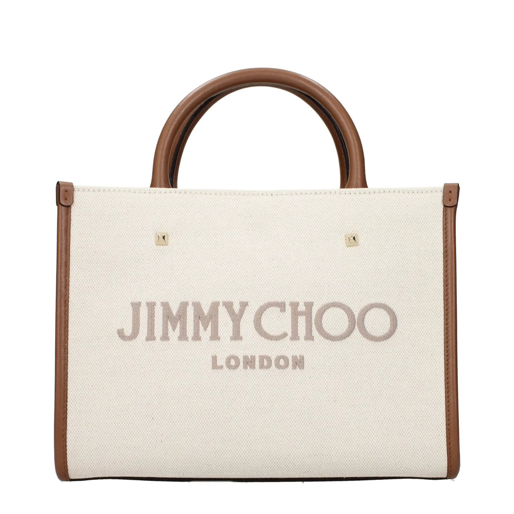 Sac à main Jimmy Choo en tissu beige