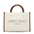 Sac à main Jimmy Choo en tissu beige