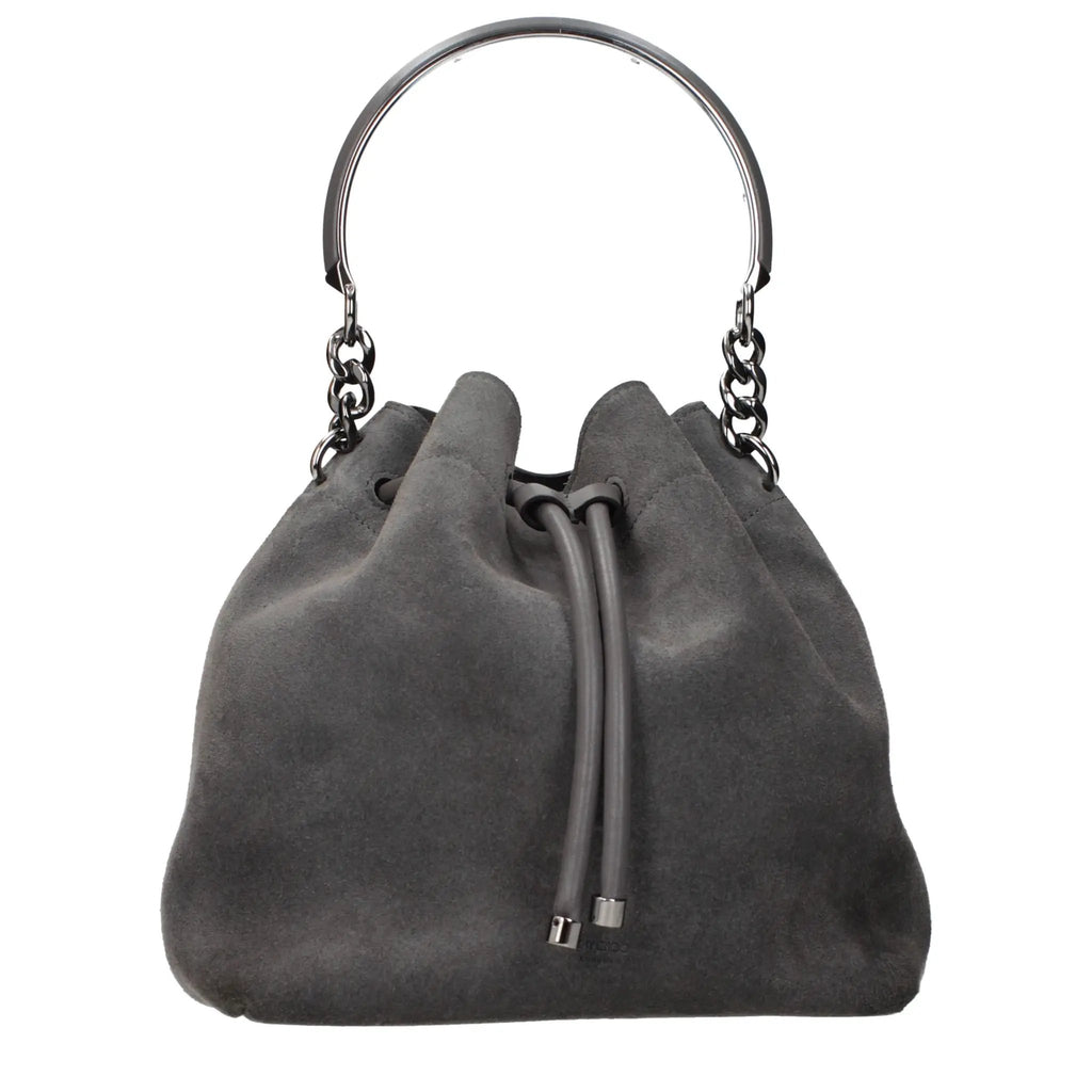Sac à main Jimmy Choo en cuir gris