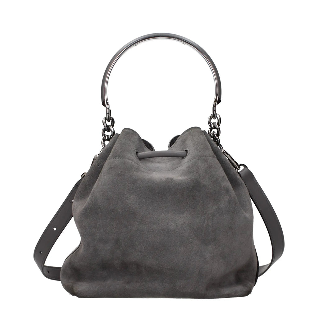 Sac à main Jimmy Choo en cuir gris