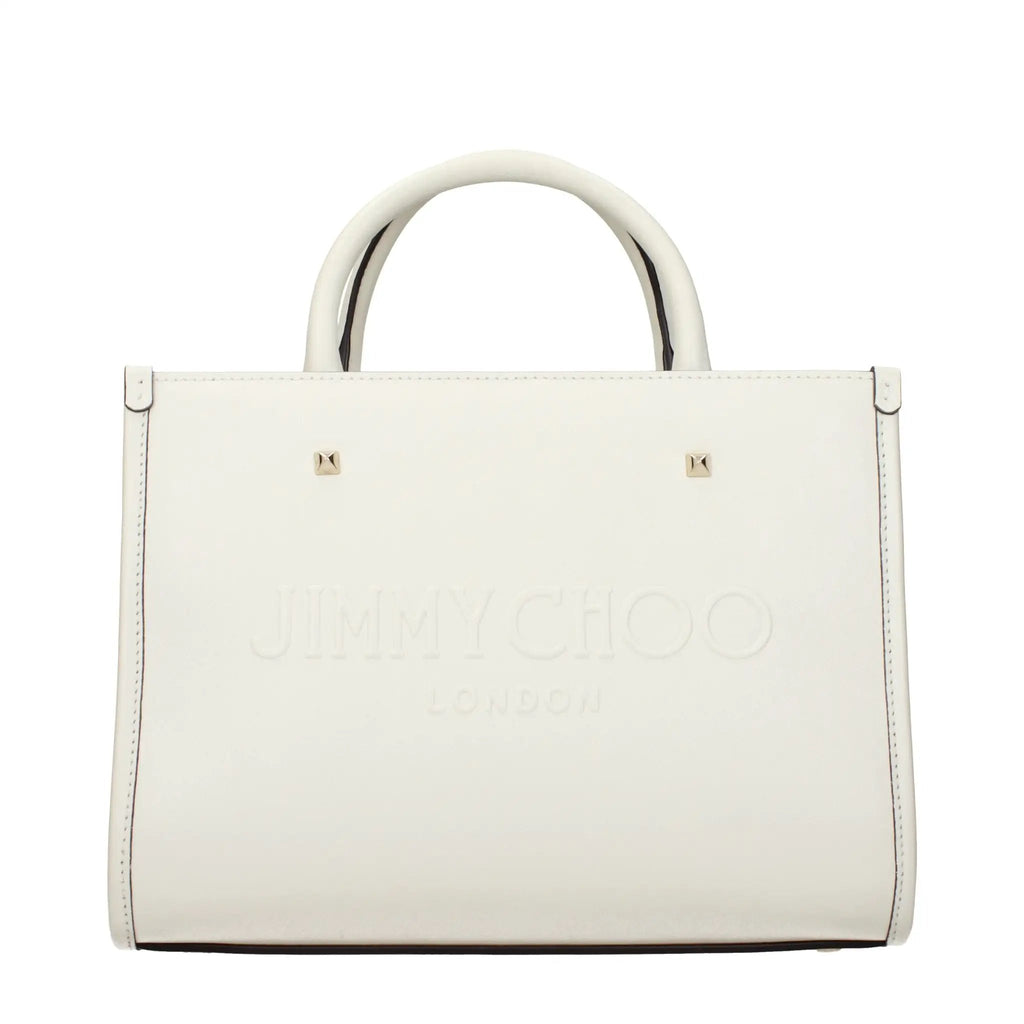 Sac à main en cuir blanc Jimmy Choo