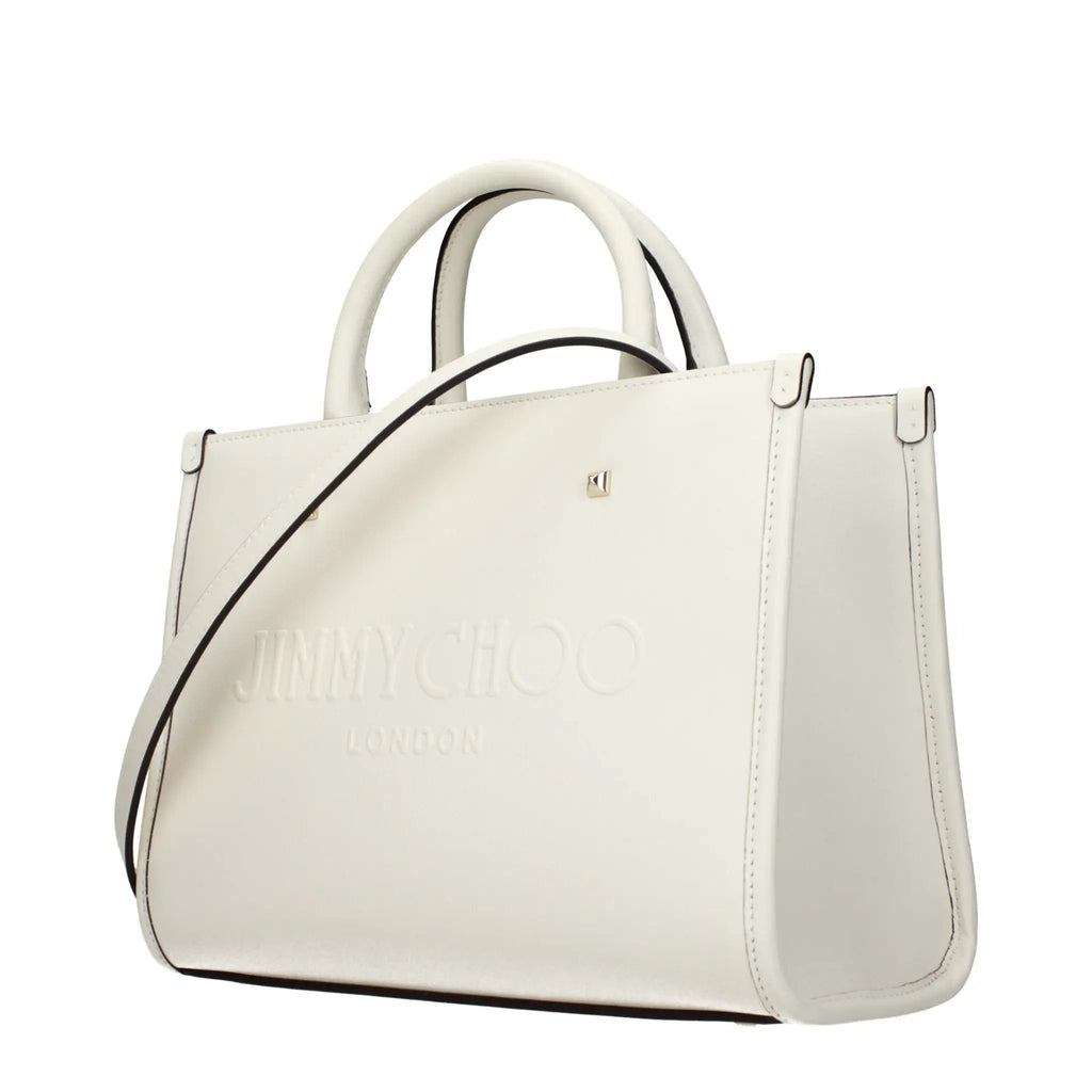 Sac à main en cuir blanc Jimmy Choo