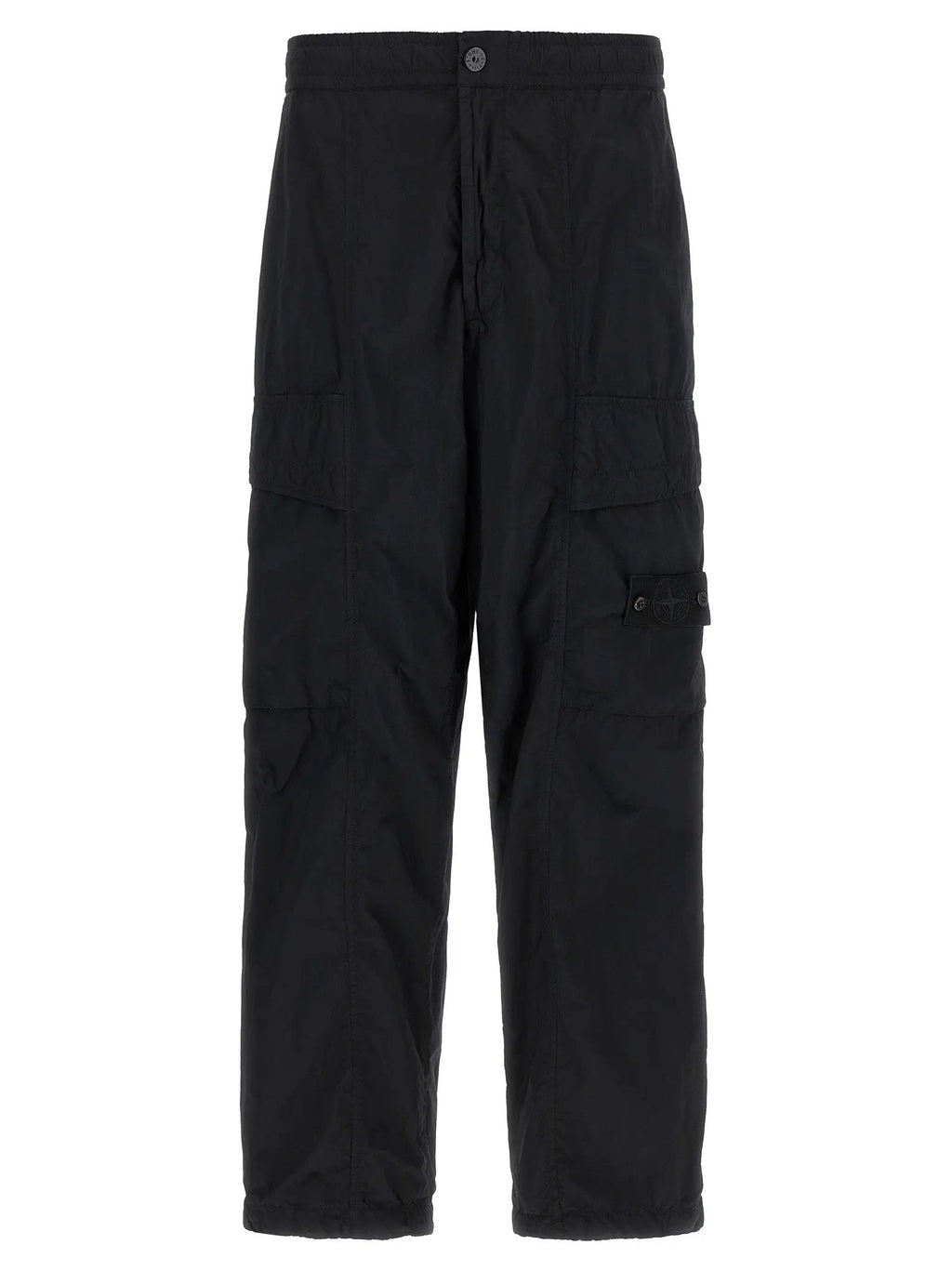 Stone Island Black Polyamide Cargo Pants