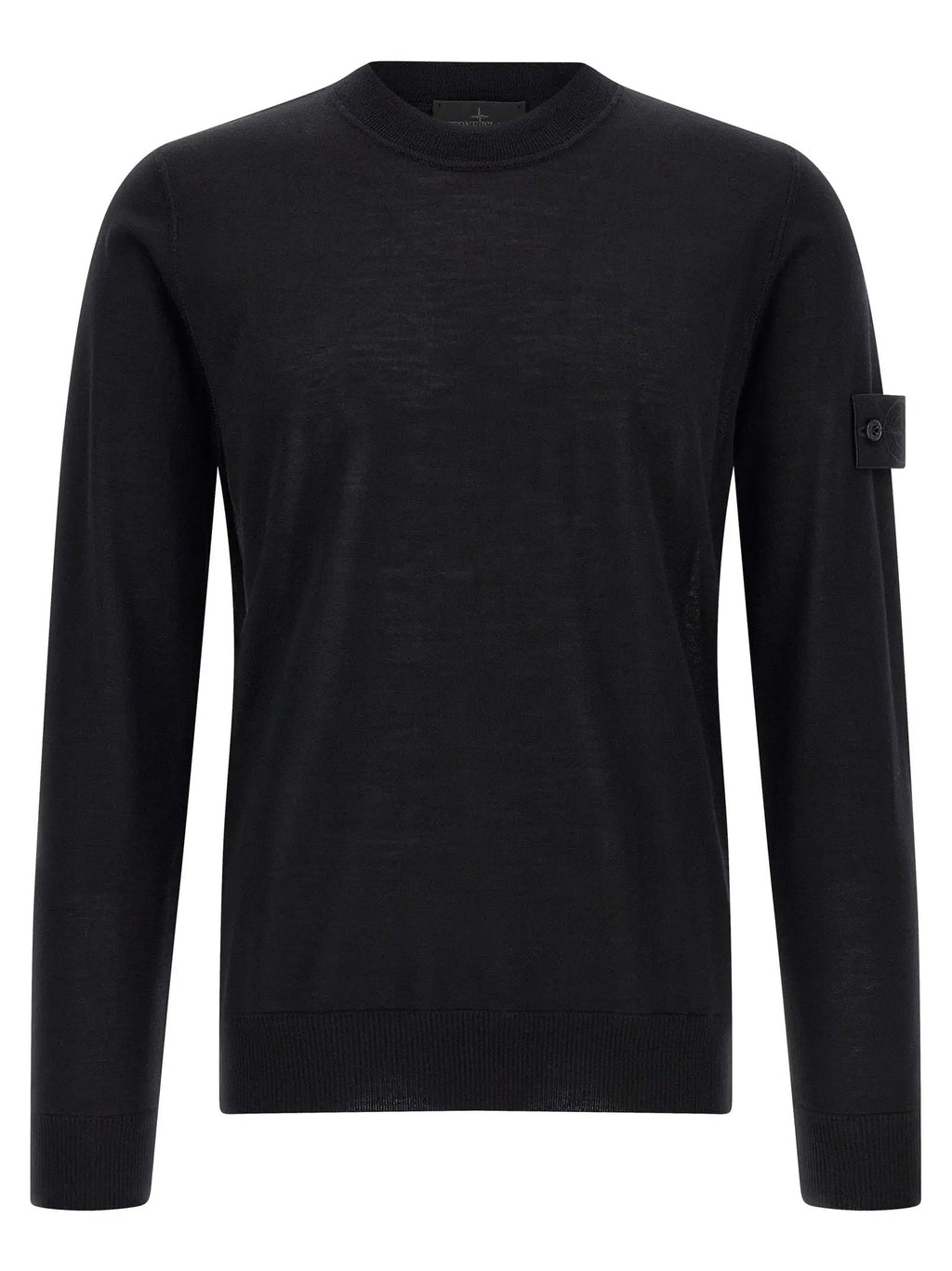 Stone Island Black Virgin Wool Cardigan